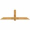 Ekena Millwork Eugene Rough Sawn Timber Gable Bracket, Western Red Cedar, 84"W x 28"H x 6"D x 6"F, 8/12 Pitch GBW084X28X0606EUG00RWR - alternate 1